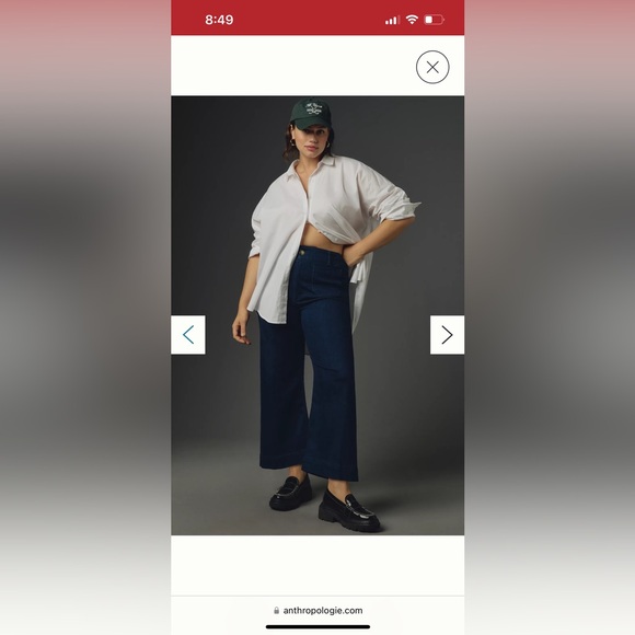 The Colette High-Rise Wide-Leg Jeans by Maeve anthropology - Picture 4 of 10